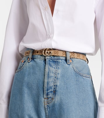 Cinturón GG Marmont de lona | Gucci