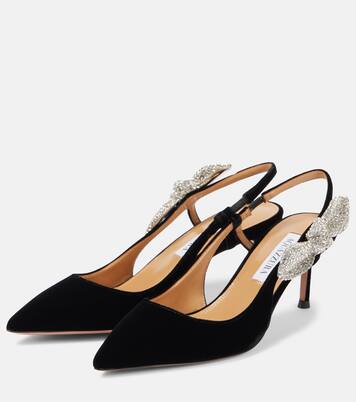 Escarpins Very Bow Tie Crystal 65 | Aquazzura