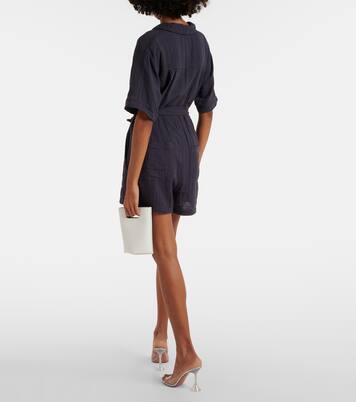 Dane belted romper | Velvet