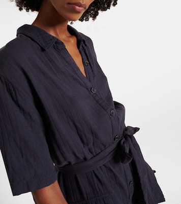 Dane belted romper | Velvet