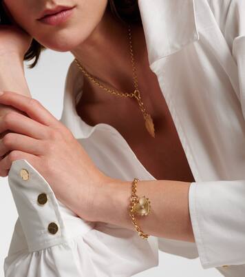 Armband Radiating Heart Medium aus 18kt Gelbgold mit Diamant | FoundRae