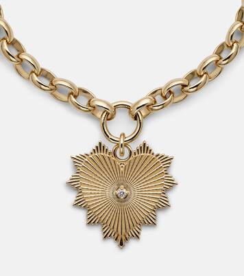 Armband Radiating Heart Medium aus 18kt Gelbgold mit Diamant | FoundRae