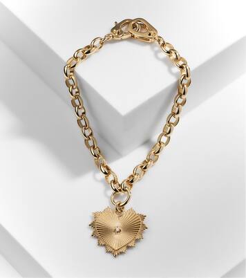 Armband Radiating Heart Medium aus 18kt Gelbgold mit Diamant | FoundRae
