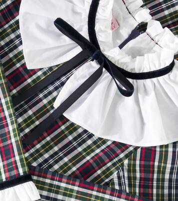 Flora Tartan cotton dress | La Coqueta