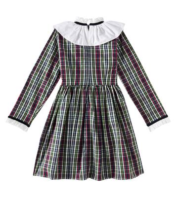 Flora Tartan cotton dress | La Coqueta