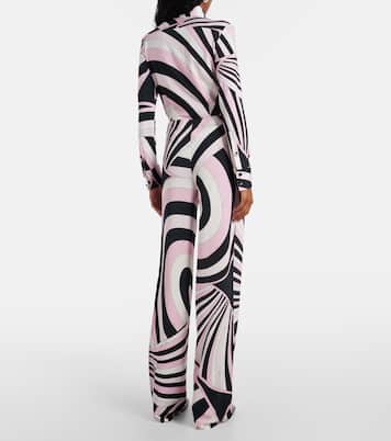 Iride 저지 새틴 스트레이트 팬츠 | Pucci