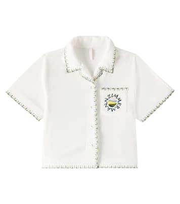 Tallow cotton-blend terry top | Zimmermann Kids