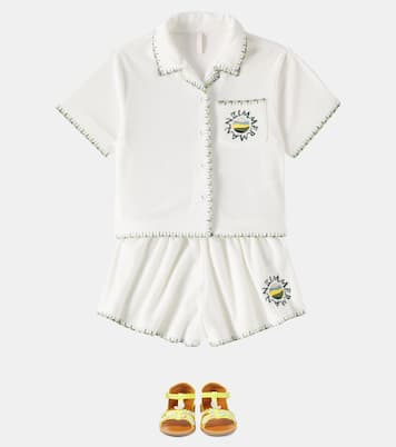 Tallow cotton-blend terry top | Zimmermann Kids