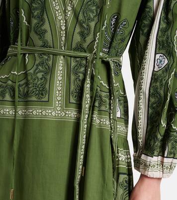 Robe longue Viviana imprimée en coton | La DoubleJ