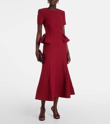 Robe midi en crêpe | Roland Mouret