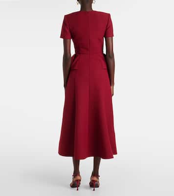 Robe midi en crêpe | Roland Mouret