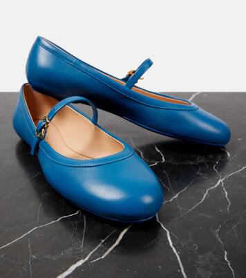 Zapatos planos Mary Jane Carla de piel | Gianvito Rossi