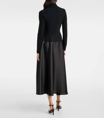 Robe midi Frances en satin | Simkhai