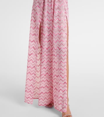 Mono con escote halter en zigzag | Missoni