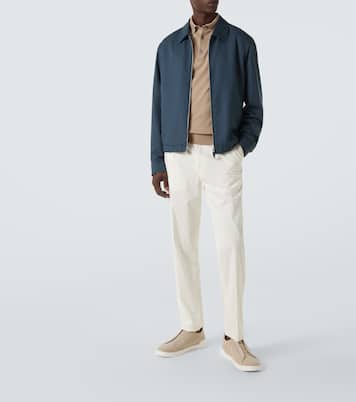 Leather-trimmed blouson | Zegna