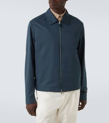 Leather-trimmed blouson | Zegna