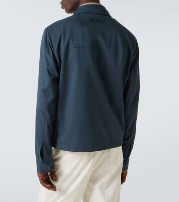 Leather-trimmed blouson | Zegna