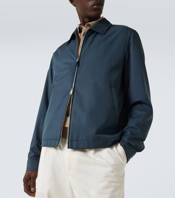 Leather-trimmed blouson | Zegna