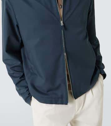 Leather-trimmed blouson | Zegna