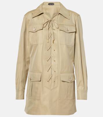 Minikleid Safari aus Baumwolle und Seide | Tom Ford