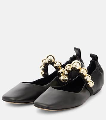 Flamenca leather Mary Jane flats | Souliers Martinez