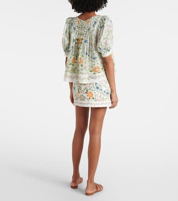 Verzierte Bluse Folk Floral aus Baumwolle | Farm Rio