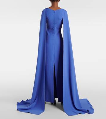 Robe longue Morgan en crêpe | Solace London