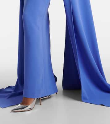 Robe longue Morgan en crêpe | Solace London