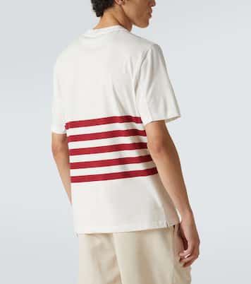 T-shirt rayé en coton | Brunello Cucinelli