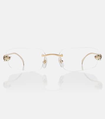 Panthère De Cartier rectangular glasses  | Cartier Eyewear Collection