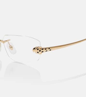 Panthère De Cartier rectangular glasses  | Cartier Eyewear Collection