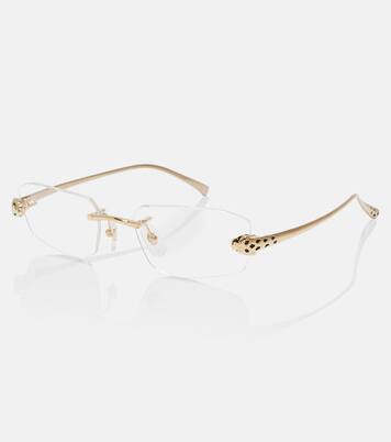 Panthère De Cartier rectangular glasses  | Cartier Eyewear Collection
