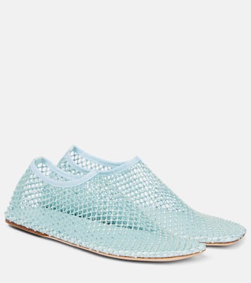 Minette水晶缀饰网布高跟鞋 | Christopher Esber