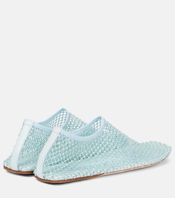 Minette水晶缀饰网布高跟鞋 | Christopher Esber