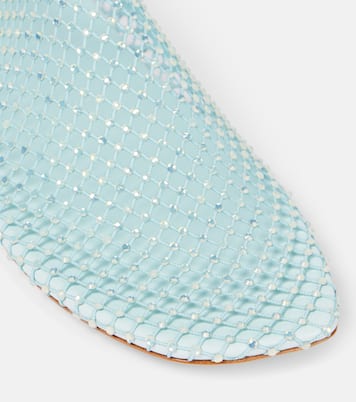 Minette水晶缀饰网布高跟鞋 | Christopher Esber