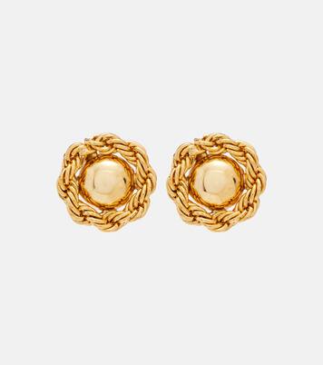 Caryann gold-plated earrings | Jennifer Behr