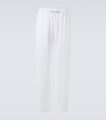 Linen wide-leg pants | Saman Amel