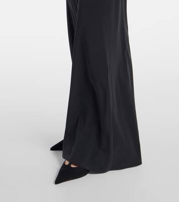 Lace-trimmed silk gown | Ferragamo