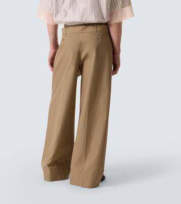 Pantaloni a gamba larga in canvas | Simone Rocha