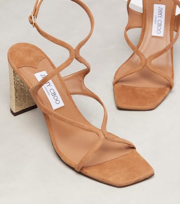 Azie 85 embellished suede sandals | Jimmy Choo