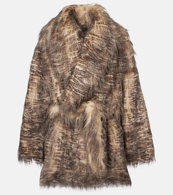 Juno animal-print belted coat | Entire Studios