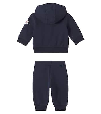 Baby cotton-blend fleece tracksuit | Moncler Enfant