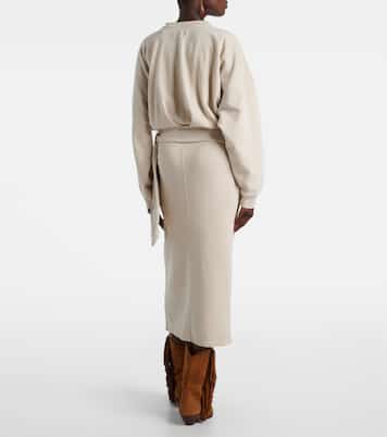 Sweatshirt-Kleid aus Baumwoll-Jersey | Marant Etoile