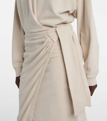 Sweatshirt-Kleid aus Baumwoll-Jersey | Marant Etoile