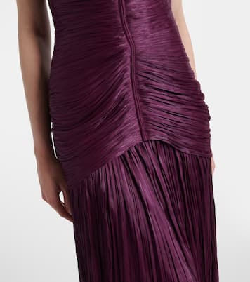 Off-shoulder crêpe bustier gown | Marmar Halim