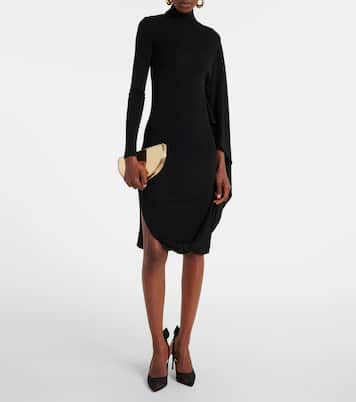 Bow Tie 85 suede-trimmed mesh pumps | Aquazzura