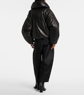 Leather bomber jacket | Alaïa