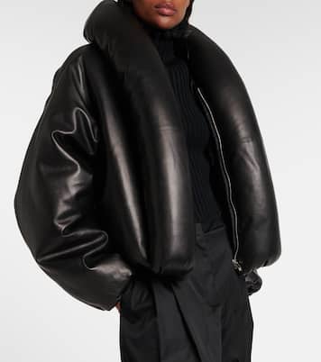 Leather bomber jacket | Alaïa