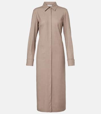 Pallino cashmere-blend shirt dress | Max Mara