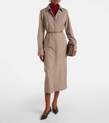 Pallino cashmere-blend shirt dress | Max Mara